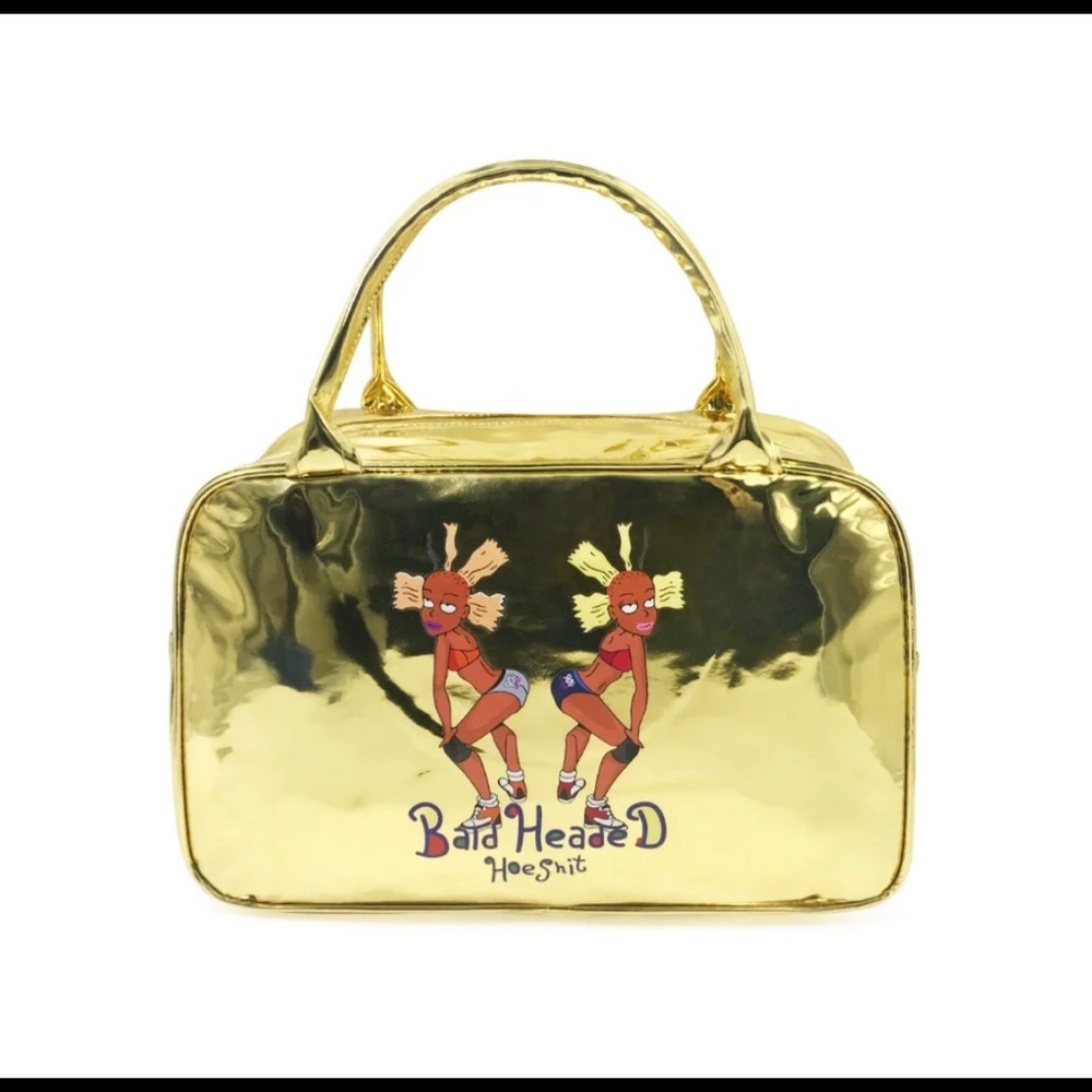 Gold Bald Head H** Sh*t Duffle Bag